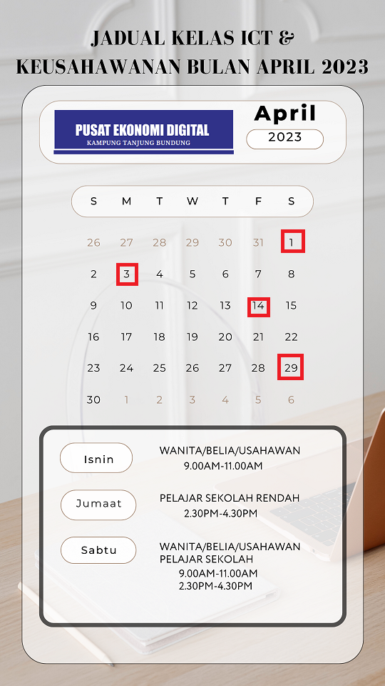 JADUAL AKTIVITI BULAN 4
